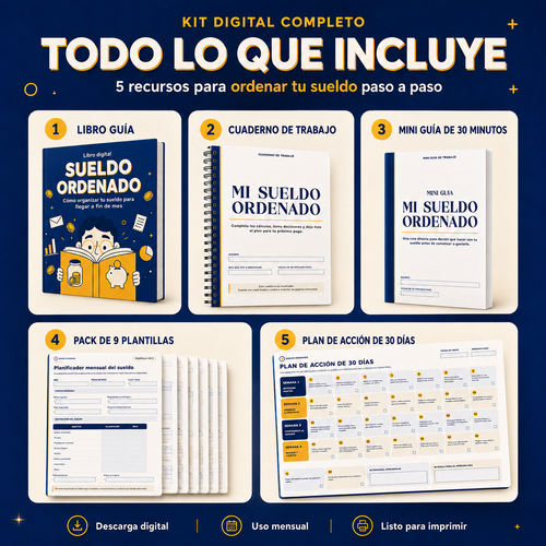KIT SUELDO ORDENADO | ORGANIZA TU SUELDO EN 30 DÍAS